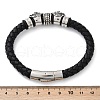 Braided Microfiber Leather Cord Bracelets BJEW-D304-10AS-3