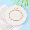 Brass Curb Chain Bracelets for Women BJEW-N032-08A-G-1