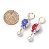 304 Stainless Steel Glass Hot Air Balloon Leverback Earrings EJEW-MZ00425-3