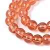 Baking Painted Glass Beads Strands DGLA-Q023-6mm-DB28-3