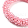Crochet Glass Beads Braided Stretch Bracelet BJEW-K232-01D-2