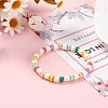 Heishi Surfer Bracelet BJEW-JB07119-03-2