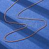 1.2MM Brass Twisted Chain Necklaces NJEW-D302-64RG-5