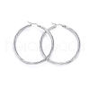 304 Stainless Steel Hoop Earrings EJEW-L232-015P-1