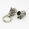 Dragon Head Alloy Spring Gate Rings PALLOY-L126-01AS-2