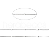 Tarnish Resistant 304 Stainless Steel Flat Round with Star Link Chains CHS-G027-09P-2