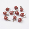 Natural Red Jasper Pendants X-G-G742-06P-1