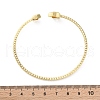 Clear Cubic Zirconia Open Cuff Bangle BJEW-G737-01G-04-5