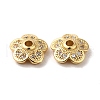 Brass Micro Pave Cubic Zirconia Bead Cap KK-E068-VF850-2-3