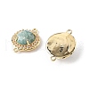Natural Amazonite Faceted Connector Charms G-H323-03G-12-2