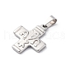 304 Stainless Steel Pendants STAS-L286-14P-2