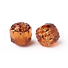 Electroplated Czech Glass Beads GLAA-G077-28C-2