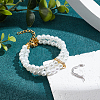 Unicraftale 2Pcs 2 Colors Platinum Plated 925 Sterling Silver Rhinestone Twister Clasps STER-UN0001-05-2