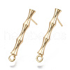 Brass Stud Earring Findings KK-N230-08G-NF-1