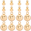 Beebeecraft 40Pcs 2 Styles Brass Charms KK-BBC0015-23-1