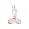 Transparent Glass Pendants PALLOY-MZ00725-01-1