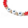 3Pcs Glass Beads Stretch Bracelets BJEW-JB11577-4