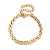 304 Stainless Steel Panther Chain Bracelets for Women BJEW-C076-03G-4