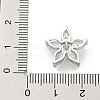 Rack Plating Brass Micro Pave Clear Cubic Zirconia Buttons KK-K293-13P-3
