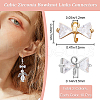 Beebeecraft 20Pcs 2 Colors Brass Connector Charms KK-BBC0014-45-2