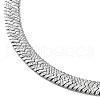 Non-Tarnish 304 Stainless Steel Herringbone Chain Necklaces NJEW-P282-04P-3