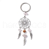 Woven Web/Net with Wing Alloy Pendant Keychain KEYC-JKC00587-03-1