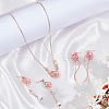 ANATTASOUL Sakura Jewelry Set SJEW-AN0001-58-7