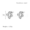 304 Stainless Steel Stud Earrings for Women FU8032-2-3