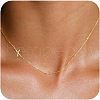Brass Initial Link Chain Necklaces for Women FS-WG848C9-24-1