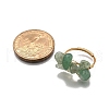 5Pcs Natural Gemstone Finger Rings RJEW-TA00202-5