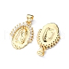 Brass Pendants ZIRC-YW0001-01-2
