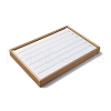 Imitation Leather Jewelry Ring Organizer Display Trays CON-G023-15-3