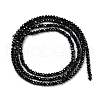Natural Black Spinel Beads Strands G-P553-F08-01-2