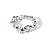 Stainless Steel Oval Link Chain Bracelets for Unisex XX1878-3-2