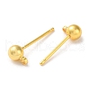 Rack Plating Brass Stud Earring Settings KK-F090-16G-02-2