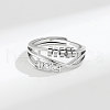 S925 Sterling Silver Adjustable Rings FS-WGA83BD-01-2