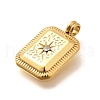 304 Stainless Steel Rhinestone Pendants STAS-M109-09G-01-2