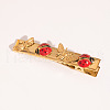 Ladybug Stainless Steel Enamel Alligator Hair Clips for Women ZG3114-3-3