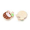 Beach Theme Alloy Enamel Pendants ENAM-T022-33D-2