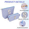 Letter S Polyester Makeup Storage Bag AJEW-WH20001-73B-6