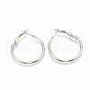 304 Stainless Steel Hoop Earrings STAS-S078-07-40mm-1