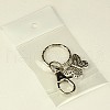 Tibetan Style Butterfly Keychain KEYC-JKC0009-15-3