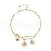 Rhinestone & Alloy & Iron Pendant Necklaces FS-WGADE70-03-2
