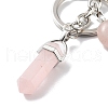 Natural Rose Quartz Keychain KEYC-M022-05H-3