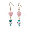 Acrylic Dangle Earrings EJEW-JE06282-2