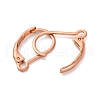304 Stainless Steel Leverback Earring Findings STAS-K233-04RG-2
