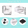Square Marble Texture Cardboard Jewelry Ring Boxes CON-TAC0009-05A-4