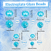 SUNNYCLUE Electroplate Glass Beads Strands EGLA-SC0001-25C-2