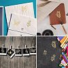 Olycraft 9Pcs 9 Styles Custom Carbon Steel Self-adhesive Picture Stickers DIY-OC0009-14B-4