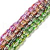Electroplated Synthetic Moonstone Beads Strands G-P473-A01-M-1